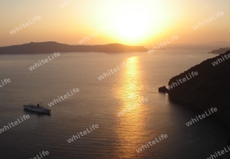 Sonnenuntergang auf Santorin