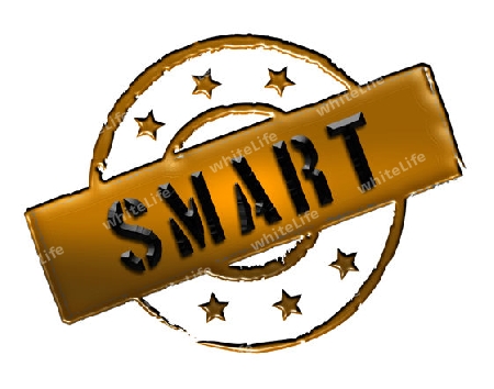 Sign, symbol, stamp or icon for your presentation, for websites and many more named SMART