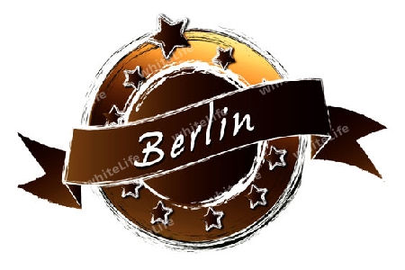 BERLIN - Banner, Logo, Symbol im Royal Grunge Style fuer Praesentationen, Flyer, Prospekte, Internet,...