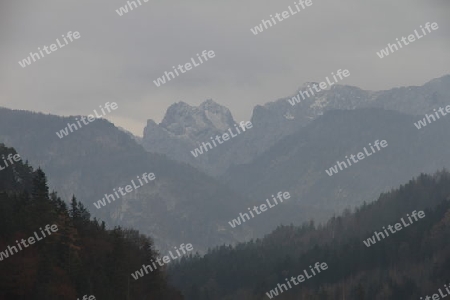 Wilder Kaiser im Nebel