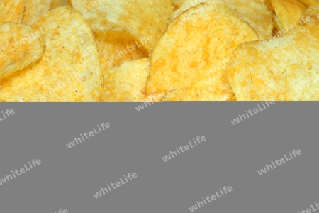 Kartoffelchips formatf?llend als Hintergrund