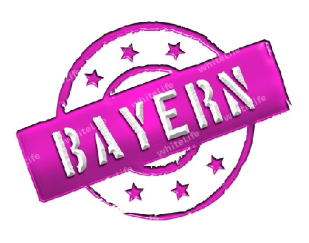 Sign and stamp for your presentation, for websites and many more named  Bayern