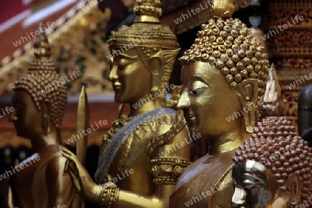 Die Architektur des Wat Phra That Doi Suthep Tempel in Chiang Mai im Norden von Thailand. 