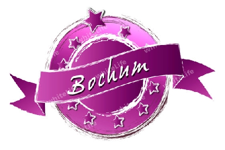 BOCHUM - Banner, Logo, Symbol im Royal Grunge Style fuer Praesentationen, Flyer, Prospekte, Internet,...