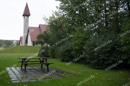 Der Nordwesten Islands, die neue Kirche von Reykholt