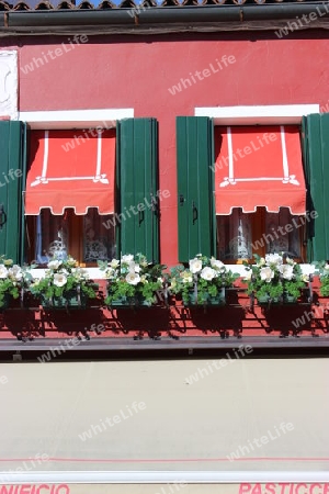 Fenster auf der Insel Burano