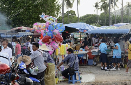 Ein Regional Markt auf der Insel Phuket im sueden von Thailand in Suedostasien.