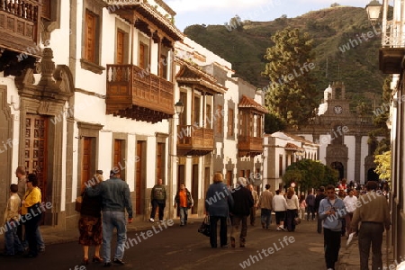 the church in the Village of Teror in the Mountains of central Gran Canay on the Canary Island of Spain in the Atlantic ocean.