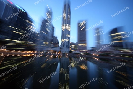 Asien, Suedost, Singapur, Insel, Staat, Stadt, City, Skyline, Zentrum, Boat Quay, Bankenviertel, Nacht, Singapore River,    