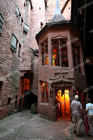 the Fort  Haut-Koenigsbourg near the village of Selestat  in the province of Alsace in France in Europe