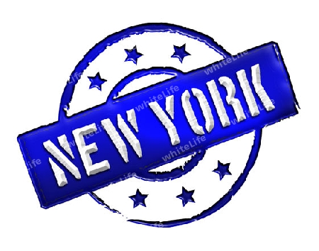 Sign and stamp for your presentation, for websites and many more named NEW YORK