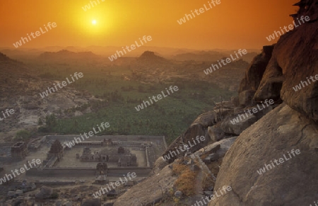 The Ruins of Hampi in the province of Karnataka in India.