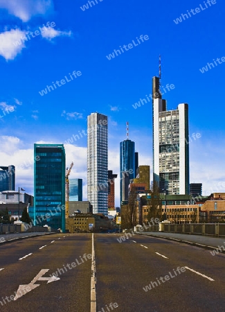 Frankfurt, Hochhaus, Bankenviertel, Bankgeb?ude, Hochformat,