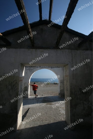 Der Strand von Betano an der Suedkueste in Ost Timor auf der in zwei getrennten Insel Timor in Asien.  