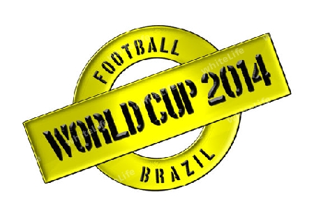 Illustration of the World Cup 2014 in Brazil as Banner for your presentation, website, inviting...