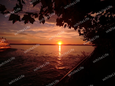 Sonnenuntergang am Bodensee