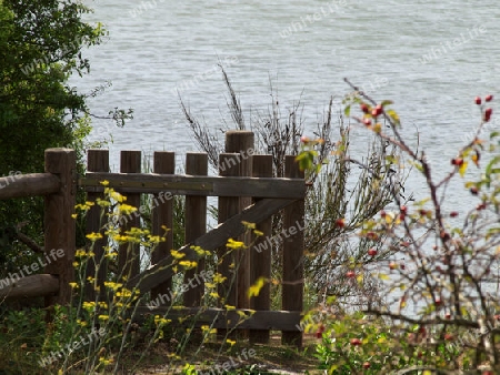 Gartentor in wilder Landschaft