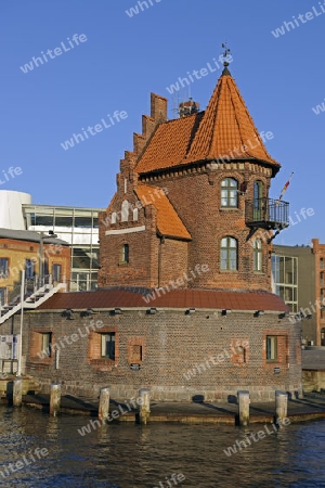 Hafenamt, alter Hafen,  Stralsund , Unesco Weltkulturerbe, Mecklenburg Vorpommern, Deutschland, Europa , oeffentlicher Grund