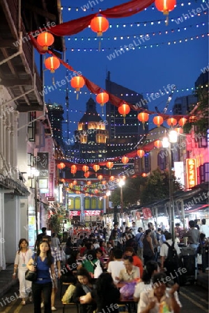 Asiatische Laternen in einem Laden im Chinatown und Altstadt von Singapur im Inselstaat Singapur in Asien. 