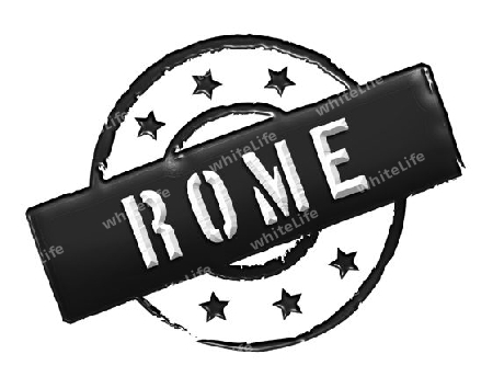 Sign and stamp for your presentation, for websites and many more named Rome