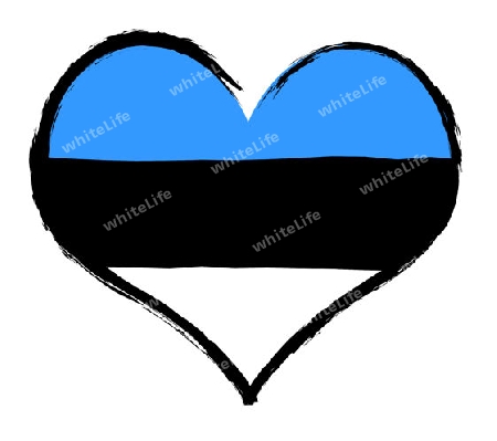 Estonia - The beloved country as a symbolic representation as heart - Das geliebte Land als symbolische Darstellung als Herz