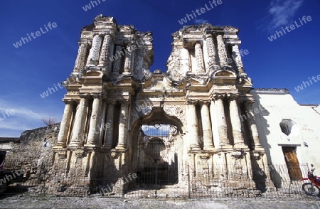 the old city in the town of Antigua in Guatemala in central America.   