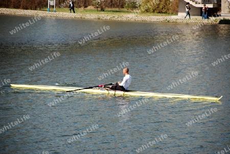 Rowing on  canal Plovdiv