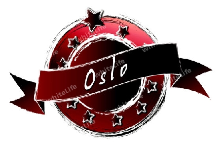 Oslo - Banner, Logo, Symbol im Royal Grunge Style fuer Praesentationen, Flyer, Prospekte, Internet,...