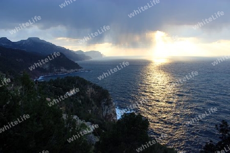 Mallorca, Abendstimmung an der Westk?ste