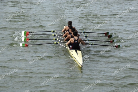 Rowing on the canal Plovdiv