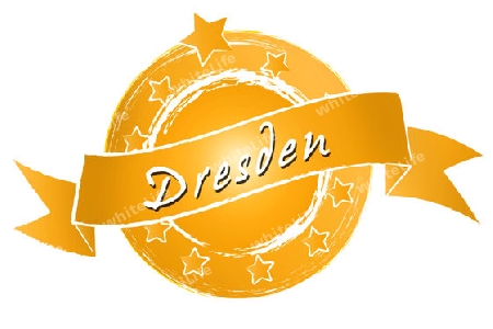 DRESDEN - Banner, Logo, Symbol im Royal Grunge Style fuer Praesentationen, Flyer, Prospekte, Internet,...