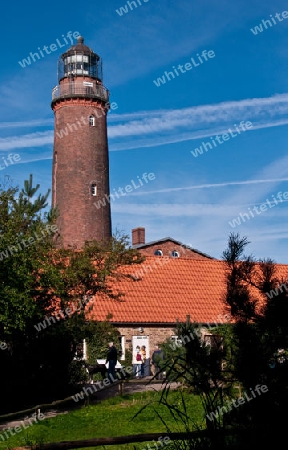 Leuchtturm am Dar?er Ort, Nationalpark Vorpommersche Boddenlandschaft, Deutschland