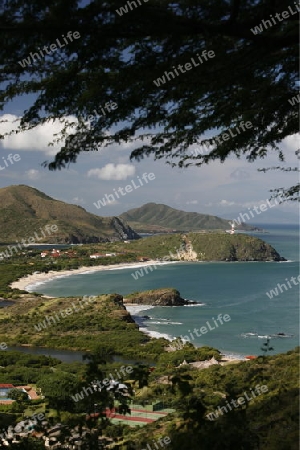 Suedamerika, Karibik, Venezuela, Isla Margarita, Pedro Gonzalez, Der Strand Playa Puerto Cruz beim Fischerdorf Pedro Gonzalez an der Karibik auf der Isla Margarita.      (Urs Flueeler) 