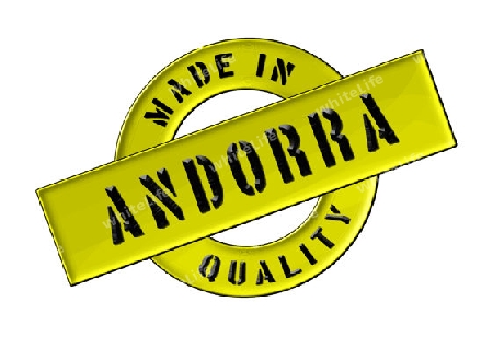 Made in Andorra - Quality seal for your website, web, presentation