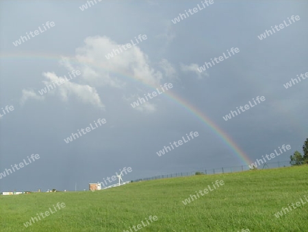 Regenbogen/Strand