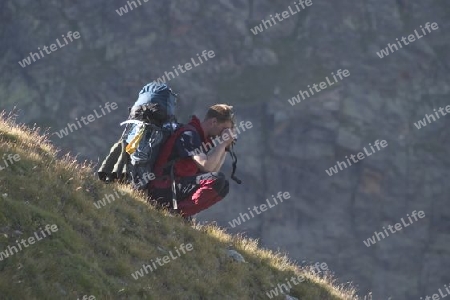 Fotograf bei der Arbeit