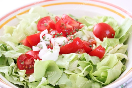 Salat mit Tomaten