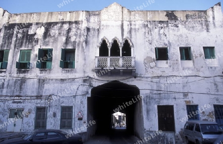 Die Altstadt von Stone Town  oder Zanzibar Town der Hauptstadt der Insel Sansibar im Indischen Ozean in Tansania in Ostafrika.