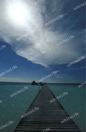 Asien, Indischer Ozean, Malediven,
Ein Traumstrand auf einer Ferieninsel der Inselgruppe Malediven im Indischen Ozean 

