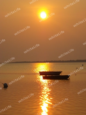 Sonnenuntergang ?ber dem Salzhaff