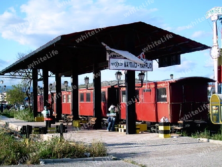 Bahnstation Napflio Griechenland