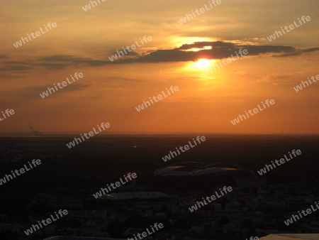 Sonnenuntergang in Leipzig