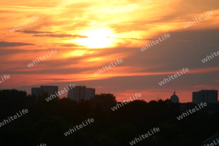 Sonnenuntergang in Potsdam