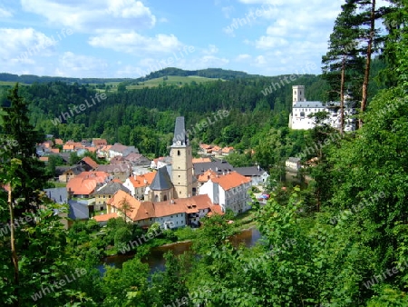 Tschechien, Schloss Rosenberg an der Moldau