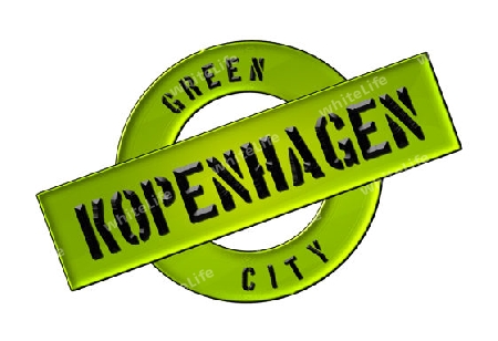 GREEN CITY COPENHAGEN - Zeichen, Symbol, Banner fuer Prospekte, Flyer, Internet, ...