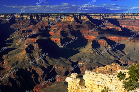 Sonnenuntergang Yavapai Point, Grand Canyon South Rim, Sued Rand, Arizona, Suedwesten, USA