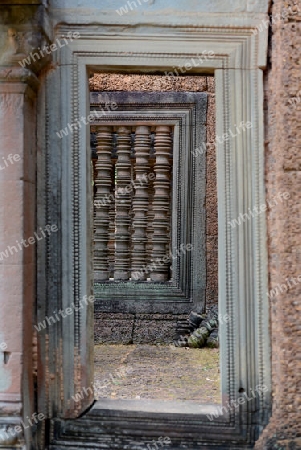 The Temple of  Preah Khan in the Temple City of Angkor near the City of Siem Riep in the west of Cambodia.