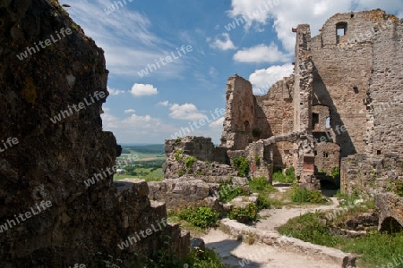  Burgruine Homburg in Unterfranken im Fr?hjahr