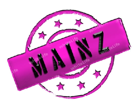 MAINZ - Zeichen / Symbol im Retro Stil fuer Praesentationen, Prospekte, Internet, ...