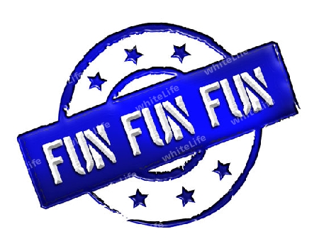 Sign, symbol, stamp or icon for your presentation, for websites and many more named FUN FUN FUN